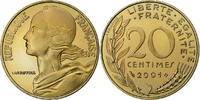 France 20 Centimes Marianne, Paris, BE, Bronze-Aluminium -