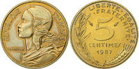 France 5 Centimes Marianne, Paris, Bronze-Aluminium, Gadoury:175 -