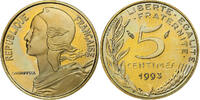 France 5 Centimes Marianne, Paris, BE, Bronze-Aluminium -