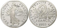 France 2 Francs Semeuse, Paris, BE, Nickel, KM:942.2 -