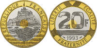 France 20 Francs Paris, BE, Bimetallic, Gadoury:871a -