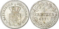 États allemands Kreuzer Etats allemands, BAVARIA, Ludwig II, Argent, KM:873 -
