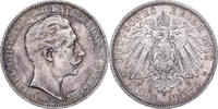 Royaume de Prusse 3 Mark Wilhelm II, Berlin, Argent, KM:527 -