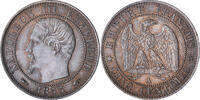 France 5 Centimes Napoleon III, Paris, Bronze, Gadoury:152 -