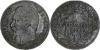 France 1 Franc Napoléon III, Strasbourg, Argent, Gadoury:460 -
