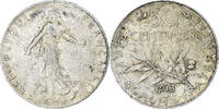 France 50 Centimes Semeuse, Paris, Argent, Gadoury:420, KM:854 -