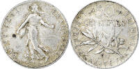 France 50 Centimes Semeuse, Paris, Argent, Gadoury:420, KM:854 -