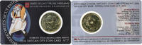Vatican 50 Euro Cent Pape François, Coin card.FDC, Rome, Or nordique -