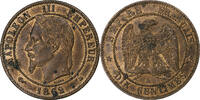 France 10 Centimes Napoléon III, Paris, Bronze, Gadoury:253 -