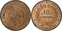 France 10 Centimes Cérès, Paris, Bronze, Gadoury:265a -