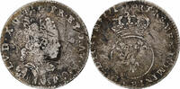 France 1/10 Écu vertugadin Louis XV, Rouen, réformé, Argent -