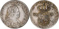 France 1/6 Écu (XX-S) de France-Navarre Louis XV, Lille, Argent -