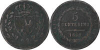 Italie 5 Centesimi Carlo Felice, Turin, Cuivre -