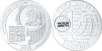 Zanzibar 1000 Shillings, 1 Vera Silver Oz BE, Argent -