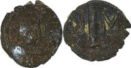 10 Nummi Justin II et Sophie, Carthage, Bronze -