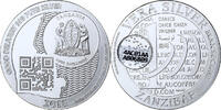 Zanzibar 1000 Shillings, 1 Vera Silver Oz BE, Argent -