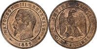 France 10 Centimes Napoléon III, Lille, Bronze, Gadoury:248 -