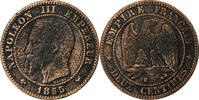 France 2 Centimes Napoléon III, Lille, Bronze, Gadoury:103 -