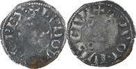 France Denier Tournois Louis VIII-IX, Billon, Duplessy:187 -