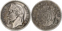 France 1 Franc Napoléon III, Strasbourg, Argent, Gadoury:463 -