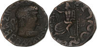 Tetradrachm Royaume de Bactriane, Hermaios, Bronze -
