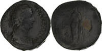 Sesterz Diva Faustina I, Rome, Bronze, B -