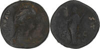 Sesterz Diva Faustina I, Rome, Bronze, RIC:1116a -