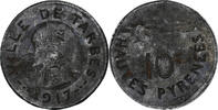 France 10 Centimes Ville de Tarbes, Iron -