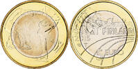 Finlande 5 Euro Figure Skating, Vantaa, Bimétallique, KM:235 -