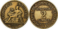 France 2 Francs Chambre de commerce, Paris, Cupro-Aluminium -
