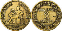 France 2 Francs Chambre de commerce, Paris, Cupro-Aluminium -