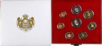 Monaco Coffret 1c. à 2€ Rainier III & Albert, BE, MDP -