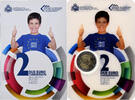 Saint Marin 2 Euro 10e anniversaire de l'euro, Coin card.FDC, Rome -