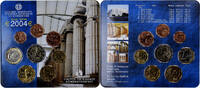 Grèce Set 1 ct. - 2 Euro Coin Card. BU, Athènes -