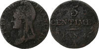 France 5 Centimes Dupré, Paris, Bronze, Gadoury:124 -