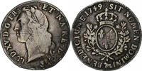 France Écu au bandeau Louis XV, Pau, Argent, Gadoury:322a -
