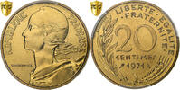 France 20 Centimes Marianne, Paris, Bronze-Aluminium, PCGS -