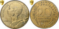France 20 Centimes Marianne, Paris, Bronze-Aluminium, PCGS -