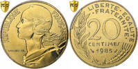 France 20 Centimes Marianne, Paris, Bronze-Aluminium, PCGS -