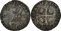 France Douzain aux deux H Henri III, Saint-Lô, Billon, Gadoury:467 -