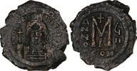 Follis Maurice Tibère, Constantinople, Bronze, Sear:494 -