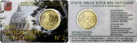 Vatican 50 Euro Cent Benedict XVI, Coin card n°2, Rome, Or nordique -