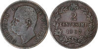 Italie 2 Centesimi Umberto I, Rome, Cuivre -