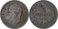 Italie 2 Centesimi Umberto I, Rome, Cuivre -
