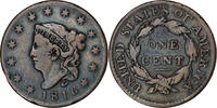 États-Unis 1 Cent Coronet Head, Philadelphie, Cuivre -