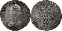 France Teston Charles IX, Rennes, 2nd type, Argent, Gadoury:429 -