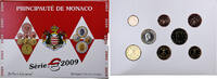 Monaco Coffret 1c. à 2€ Albert II, BU, MDP -