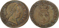 France 1/2 Sol Louis XV, Besançon, Cuivre, Gadoury:275 -