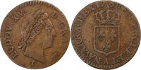 France 1/2 Sol Louis XV, Paris, Cuivre, Gadoury:275 -