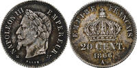 France 20 Centimes Napoléon III, Paris, Argent, Gadoury:308 -